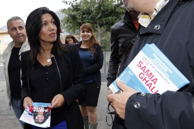Samia Ghali, lors de la campagne des primaires PS à Marseille © Reuters Samia Ghali, lors de la campagne des primaires PS à Marseille © Reuters